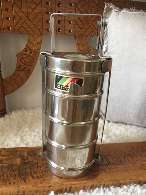 vintage stackable stainless steel lunch box|stainless steel stacking lunch containers.